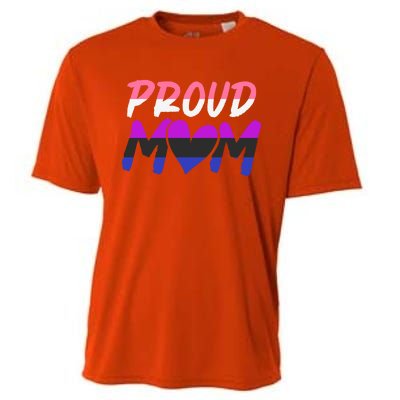 Genderfluid Lgbtq Proud Mom Pride Month Queer Equality Lgbt Gift Cooling Performance Crew T-Shirt