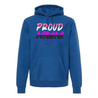 Genderfluid Lgbtq Proud Mom Pride Month Queer Equality Lgbt Gift Premium Hoodie