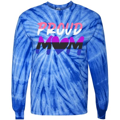 Genderfluid Lgbtq Proud Mom Pride Month Queer Equality Lgbt Gift Tie-Dye Long Sleeve Shirt