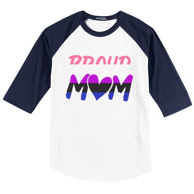 Genderfluid Lgbtq Proud Mom Pride Month Queer Equality Lgbt Gift Baseball Sleeve Shirt