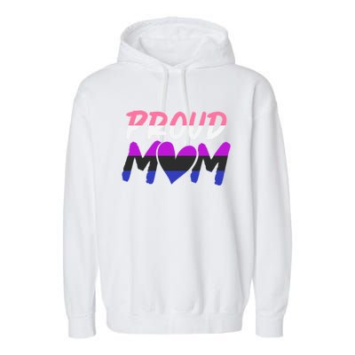 Genderfluid Lgbtq Proud Mom Pride Month Queer Equality Lgbt Gift Garment-Dyed Fleece Hoodie