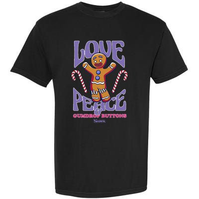 Gingy Love Peace & Gumdrop Buttons Garment-Dyed Heavyweight T-Shirt