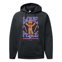 Gingy Love Peace & Gumdrop Buttons Performance Fleece Hoodie