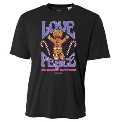 Gingy Love Peace & Gumdrop Buttons Cooling Performance Crew T-Shirt