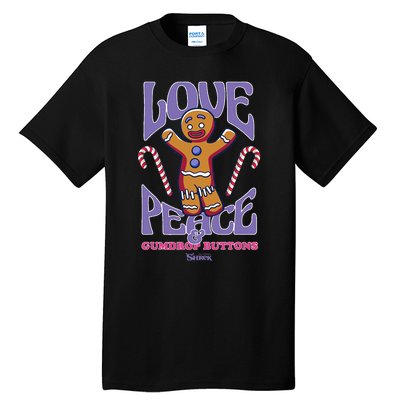 Gingy Love Peace & Gumdrop Buttons Tall T-Shirt