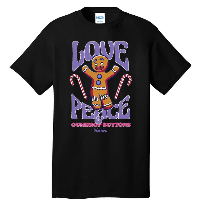 Gingy Love Peace & Gumdrop Buttons Tall T-Shirt