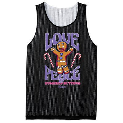 Gingy Love Peace & Gumdrop Buttons Mesh Reversible Basketball Jersey Tank