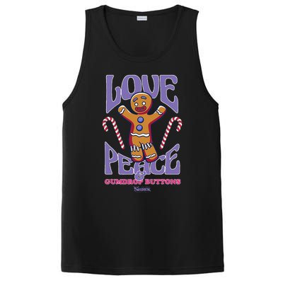 Gingy Love Peace & Gumdrop Buttons PosiCharge Competitor Tank