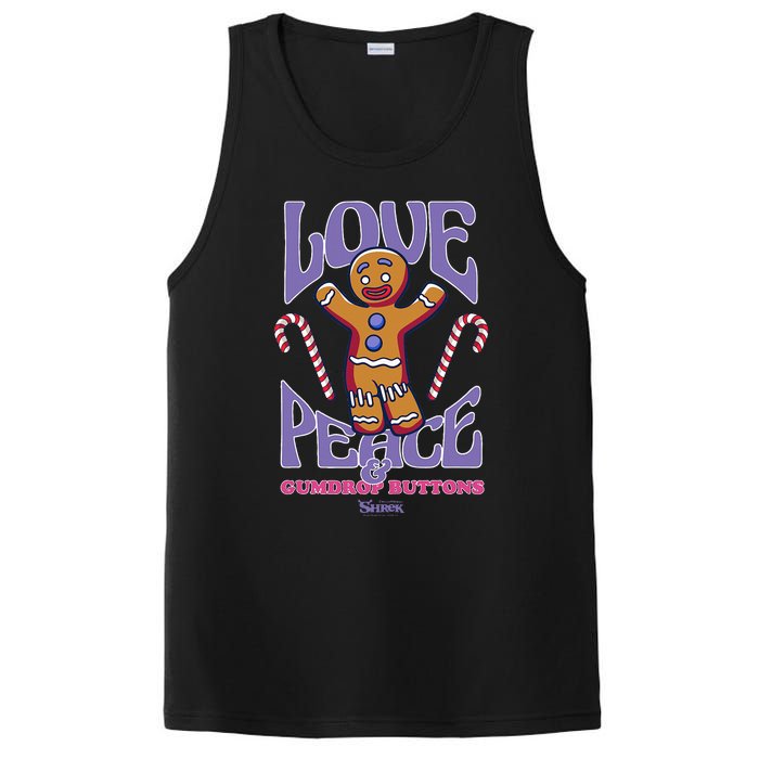 Gingy Love Peace & Gumdrop Buttons PosiCharge Competitor Tank