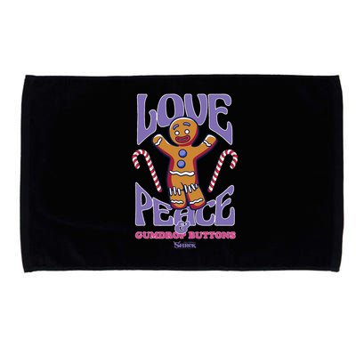 Gingy Love Peace & Gumdrop Buttons Microfiber Hand Towel