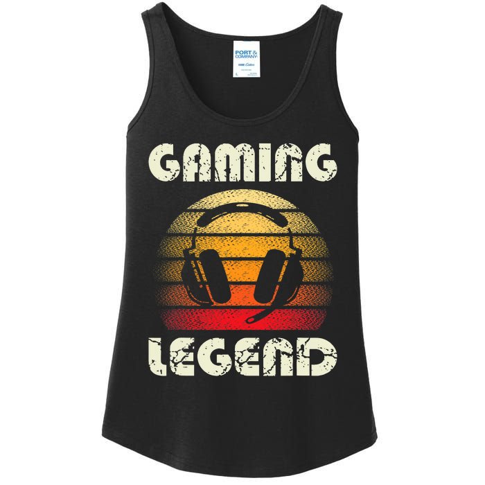 Gaming Legend PC Gamer Video Games Boys Teens Vintage Ladies Essential Tank