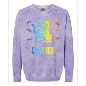 Gaymer Lgbt Pride Gay Lesbian Gamer Gift Colorblast Crewneck Sweatshirt