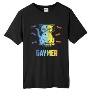 Gaymer Lgbt Pride Gay Lesbian Gamer Gift Tall Fusion ChromaSoft Performance T-Shirt