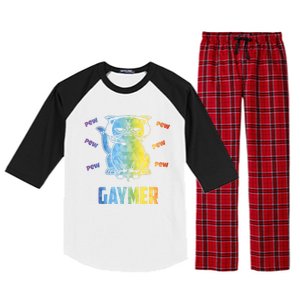 Gaymer Lgbt Pride Gay Lesbian Gamer Gift Raglan Sleeve Pajama Set