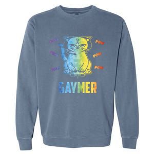 Gaymer Lgbt Pride Gay Lesbian Gamer Gift Garment-Dyed Sweatshirt