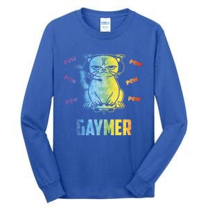 Gaymer Lgbt Pride Gay Lesbian Gamer Gift Tall Long Sleeve T-Shirt