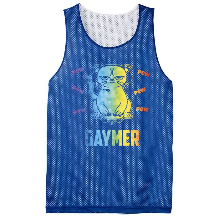 Gaymer Lgbt Pride Gay Lesbian Gamer Gift Mesh Reversible Basketball Jersey Tank