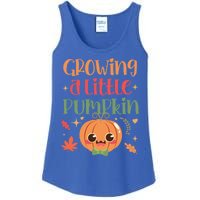 Growing Little Pumpkin Thanksgiving Pregnancy Announcet Gift Ladies Essential Tank