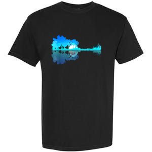 Guitar Lake Reflection Guitarist Music Love Guitar Musician Garment-Dyed Heavyweight T-Shirt