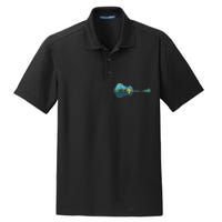 Guitar Lake Reflections Night Sky And Moon Guitar Music Dry Zone Grid Polo