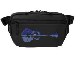 Guitar Lake Reflections In Blue Music Lovers Crossbody Pack