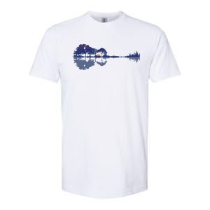 Guitar Lake Reflections In Blue Music Lovers Softstyle CVC T-Shirt