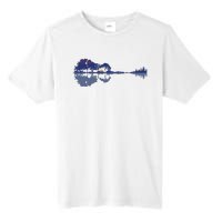 Guitar Lake Reflections In Blue Music Lovers Tall Fusion ChromaSoft Performance T-Shirt