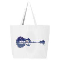 Guitar Lake Reflections In Blue Music Lovers 25L Jumbo Tote