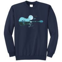 Guitar Lake Reflections Love Musician Acoustic Guitar Sweatshirt