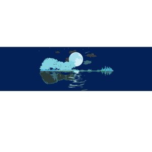 Guitar Lake Reflections Love Musician Acoustic Guitar Bumper Sticker