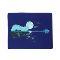 Guitar Lake Reflections Love Musician Acoustic Guitar Mousepad