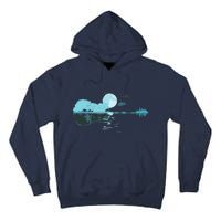 Guitar Lake Reflections Love Musician Acoustic Guitar Tall Hoodie