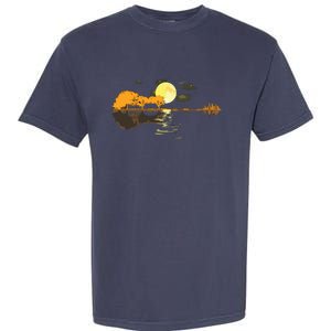 Guitar Lake Reflections Love Musician Acoustic Guitar Garment-Dyed Heavyweight T-Shirt