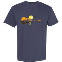 Guitar Lake Reflections Love Musician Acoustic Guitar Garment-Dyed Heavyweight T-Shirt