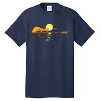 Guitar Lake Reflections Love Musician Acoustic Guitar Tall T-Shirt