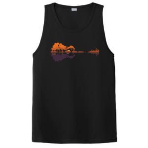 Guitar Lake Reflections Music And Guitar Lover Guitar PosiCharge Competitor Tank