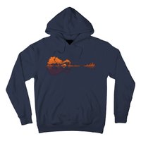 Guitar Lake Reflections Music And Guitar Lover Guitar Hoodie