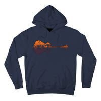 Guitar Lake Reflections Music And Guitar Lover Guitar Tall Hoodie