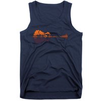 Guitar Lake Reflections Music And Guitar Lover Guitar Tank Top