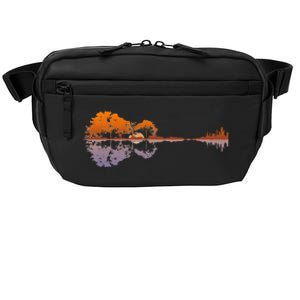 Guitar Lake Reflections Music And Guitar Lover Guitar Crossbody Pack