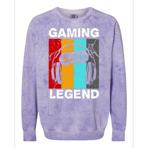 Gaming Legend Retro Colorblast Crewneck Sweatshirt