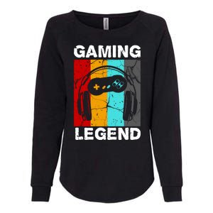 Gaming Legend Retro Womens California Wash Sweatshirt