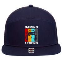 Gaming Legend Retro 7 Panel Mesh Trucker Snapback Hat