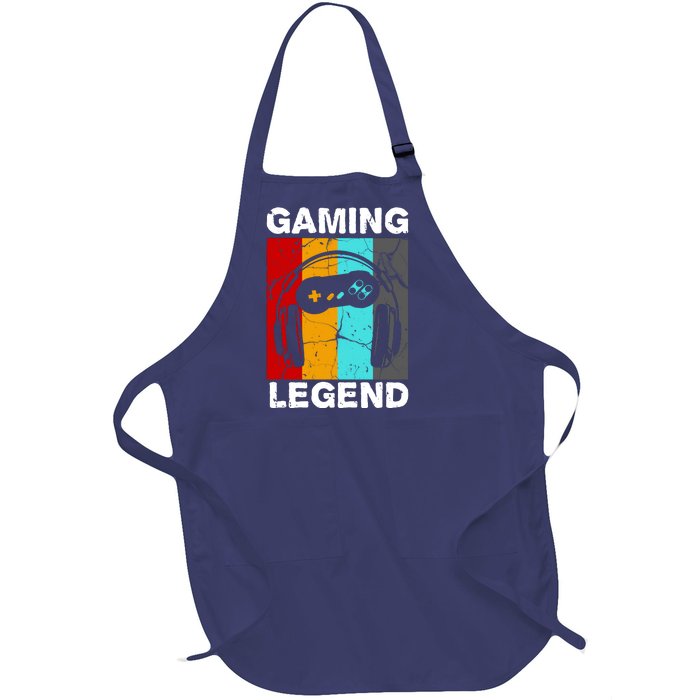 Gaming Legend Retro Full-Length Apron With Pockets