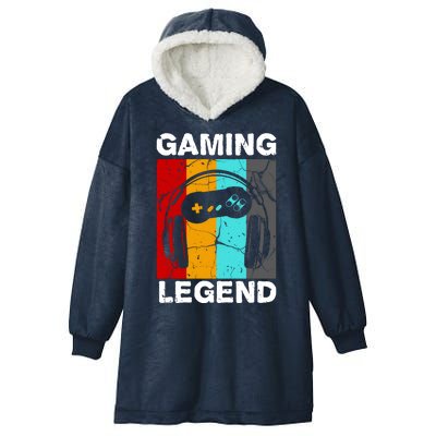 Gaming Legend Retro Hooded Wearable Blanket