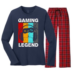 Gaming Legend Retro Women's Long Sleeve Flannel Pajama Set 