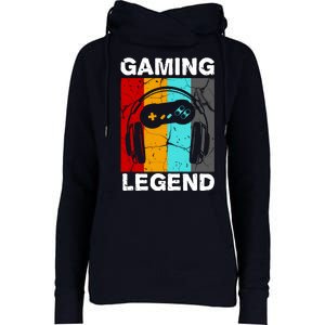 Gaming Legend Retro Womens Funnel Neck Pullover Hood