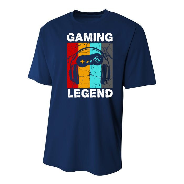 Gaming Legend Retro Youth Performance Sprint T-Shirt