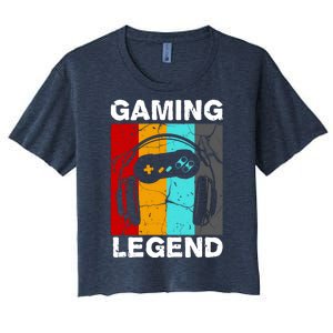 Gaming Legend Retro Women's Crop Top Tee