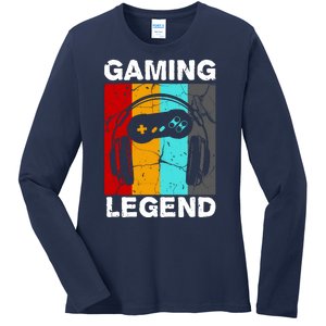 Gaming Legend Retro Ladies Long Sleeve Shirt